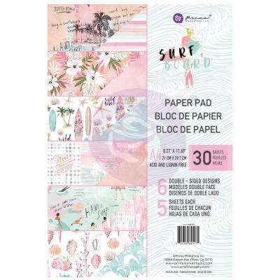 Prima Marketing Surfboard Designpapier - Paper Pad
